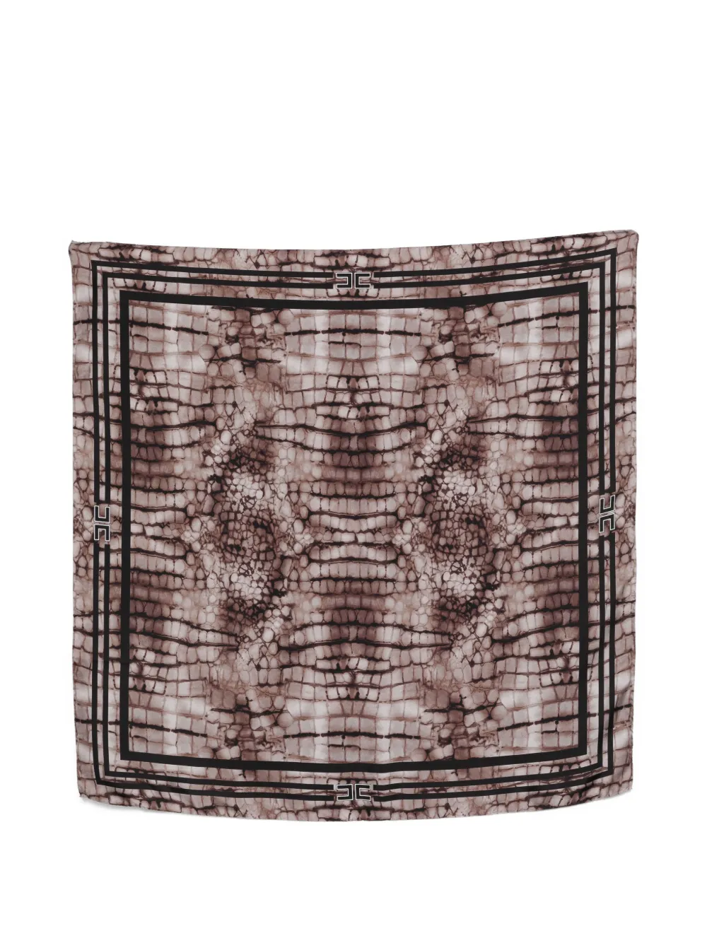 Elisabetta Franchi patterned scarf - Marrone