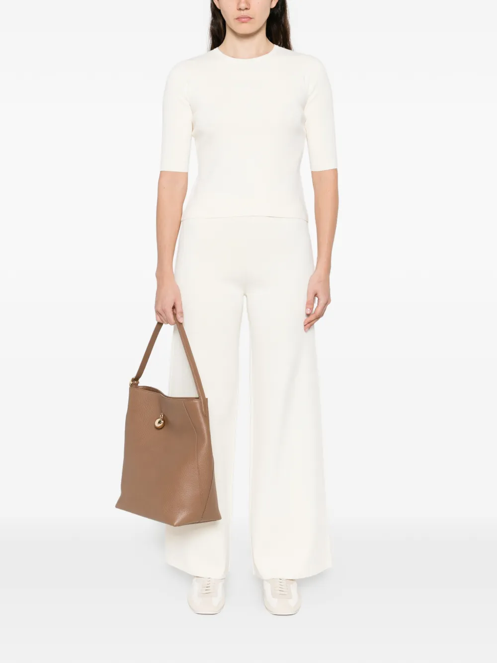  Max Mara Top Largo Con Lazo - Neutro 