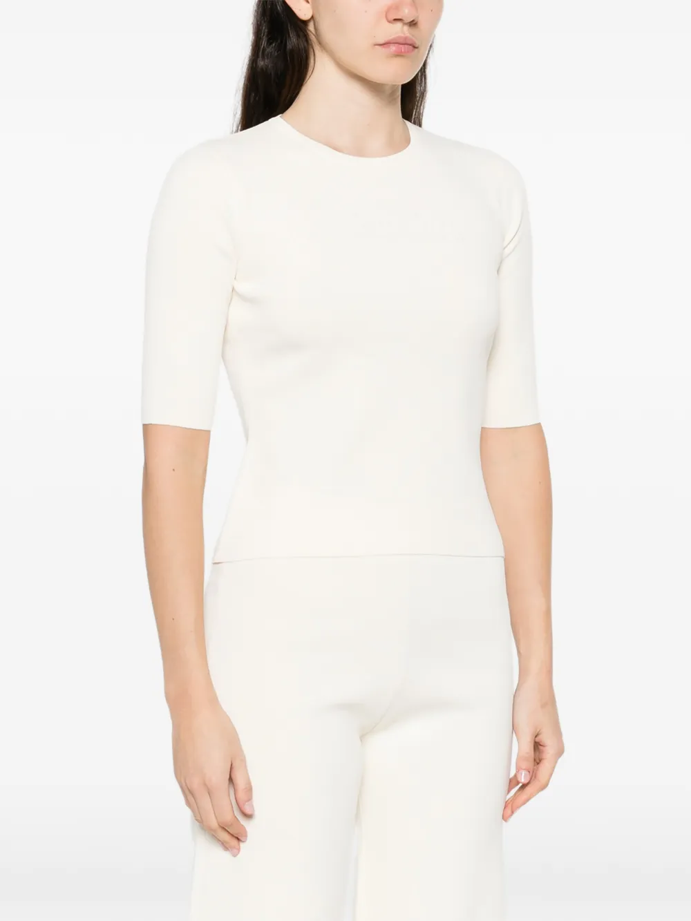  Max Mara Top Largo Con Lazo - Neutro 