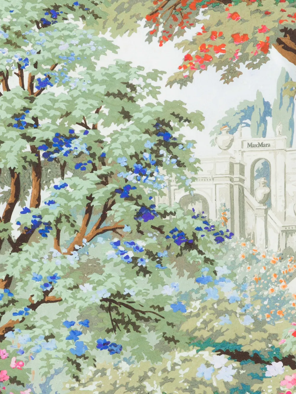 Max Mara Sjaal met bloemenprint Groen