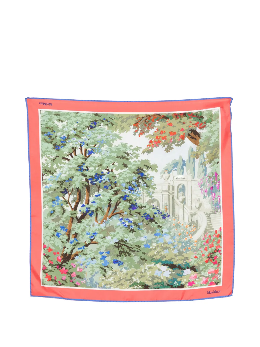 Max Mara Foulard con stampa a fiori - Verde