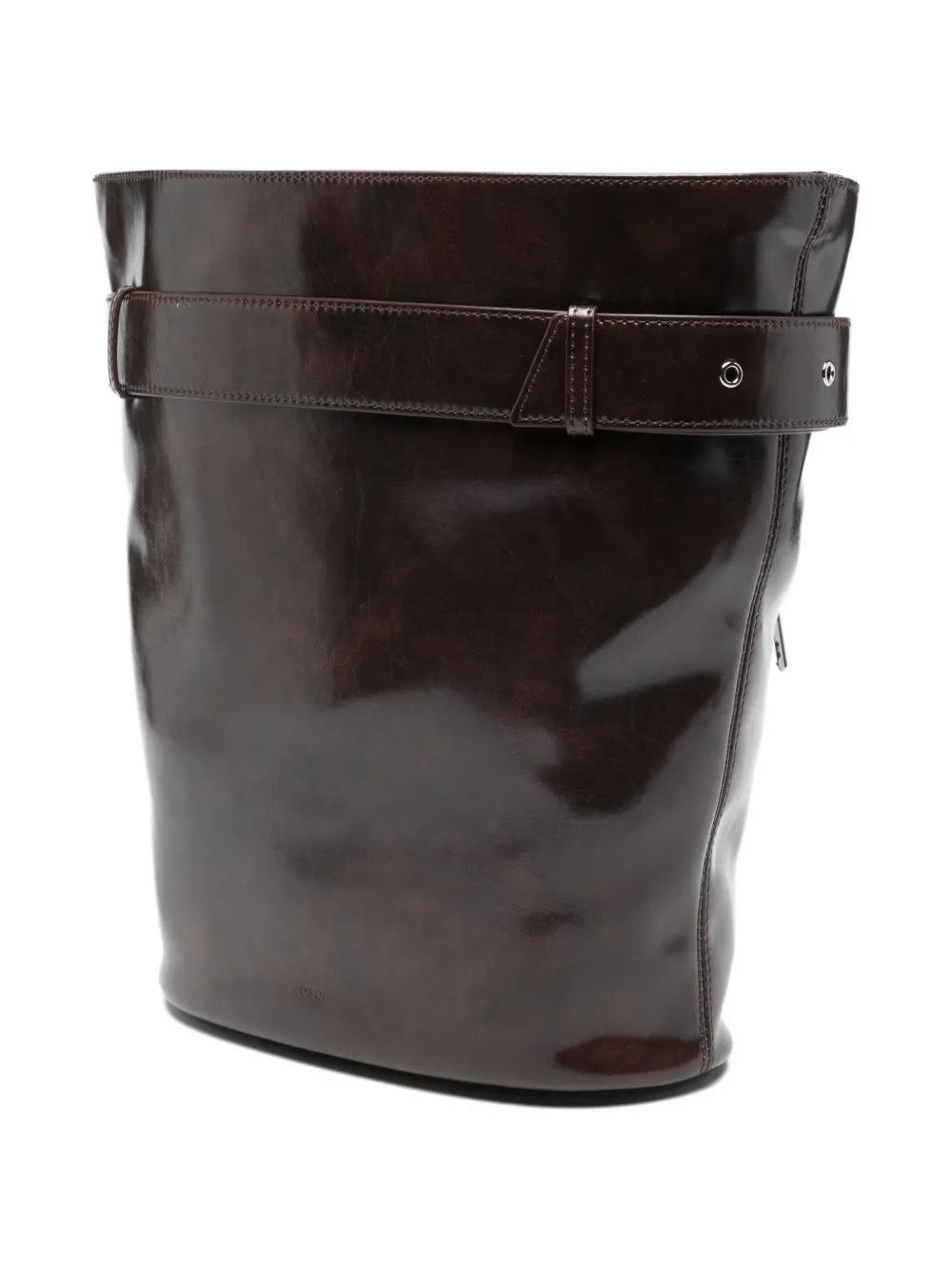 Belted Bucket Bag