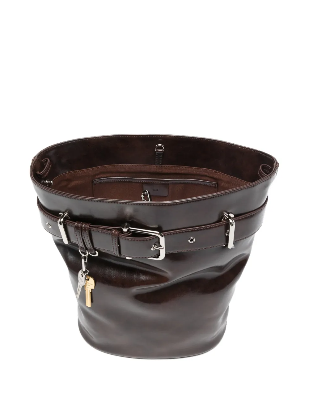 Belted Bucket Bag