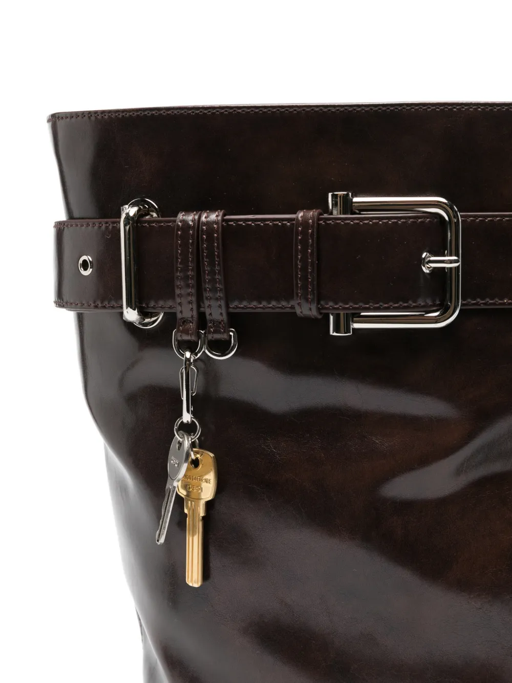 Belted Bucket Bag