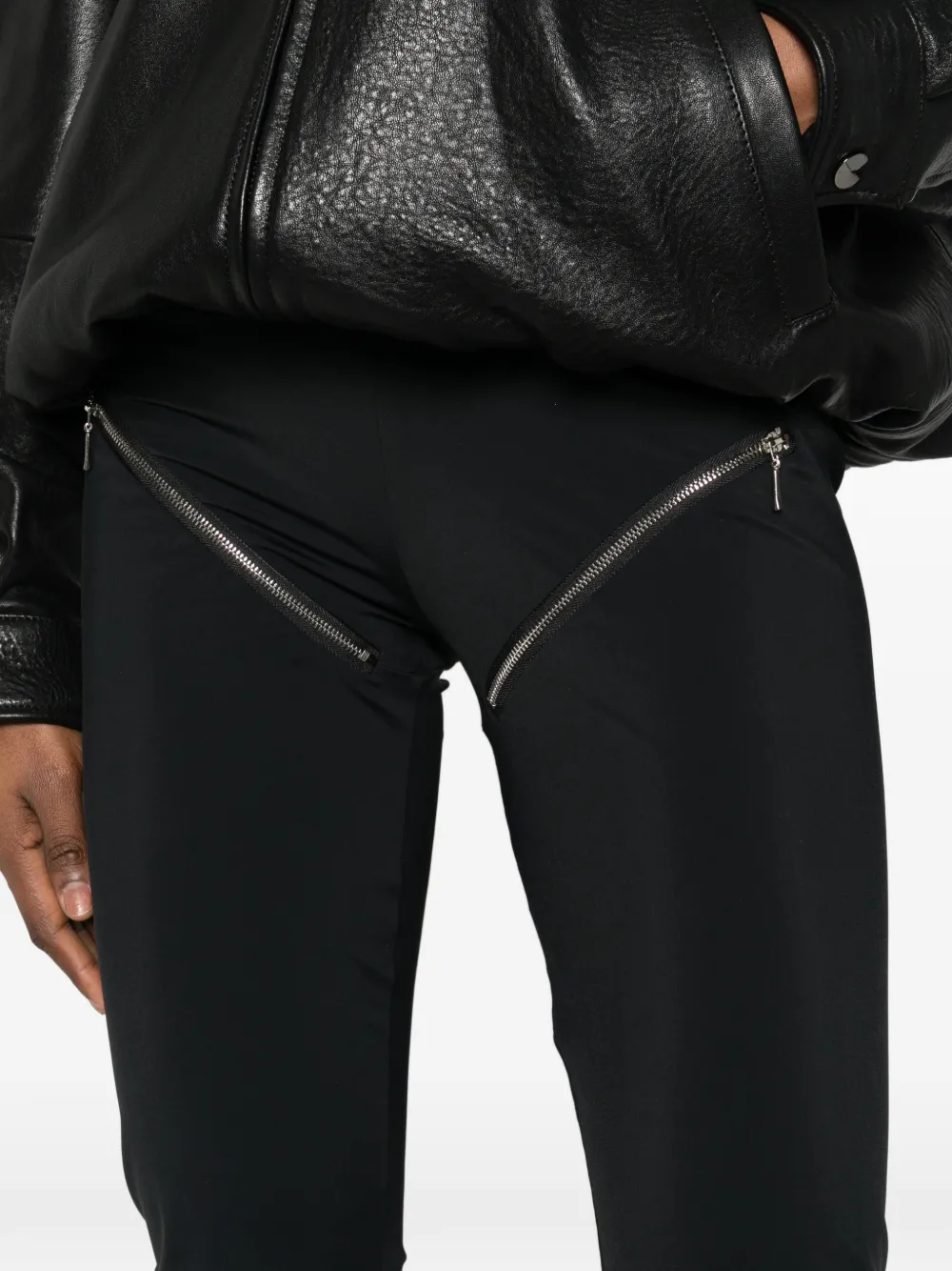 MITILIANE COUTURE Legging met rits Zwart