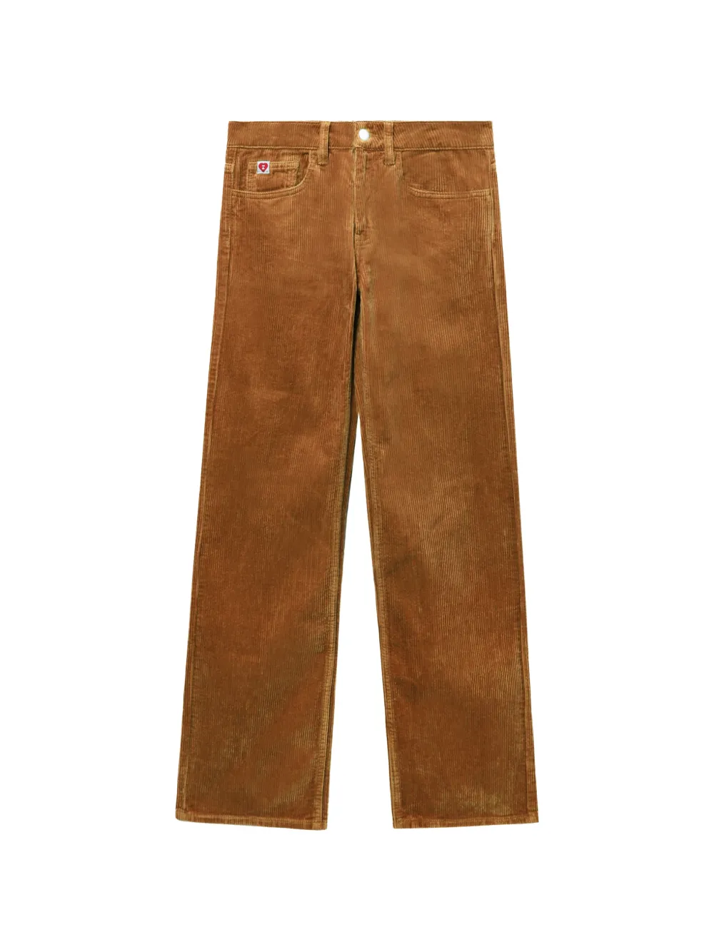 APEE™ by *A BATHING APE® corduroy straight trousers - Braun
