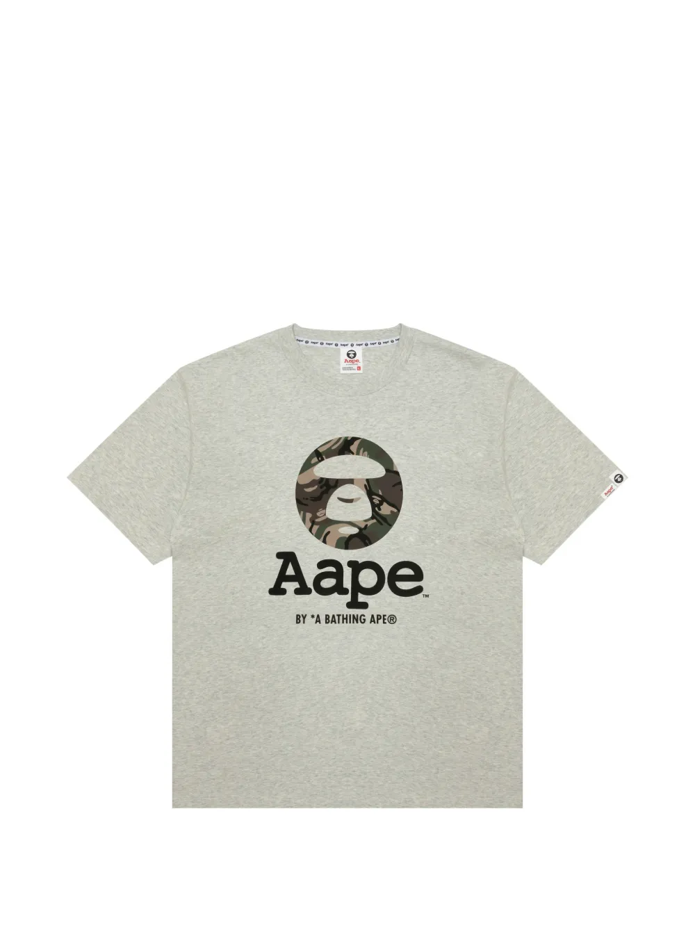 AAPE BY *A BATHING APE® camouflage-logo T-shirt - Grigio
