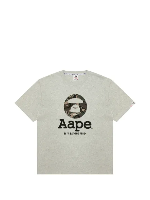 AAPE BY *A BATHING APE® playera con estampado militar y logo