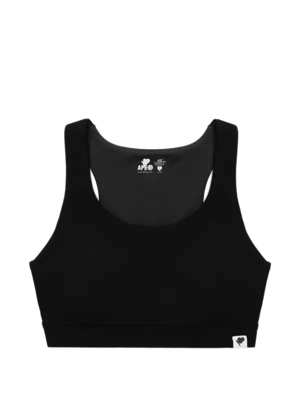 A BATHING APE® レーサーバック スポーツブラ | ブラック | FARFETCH JP