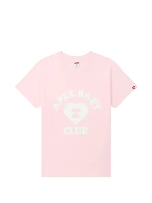 A BATHING APE® ハートエンブロイダリー Tシャツ | ピンク | FARFETCH JP