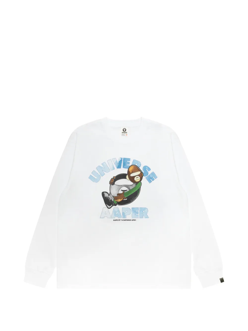 AAPE BY *A BATHING APE® long-sleeve T-shirt - Bianco