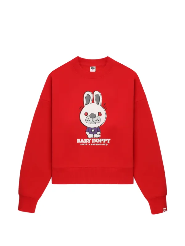 A BATHING APE® Babby Doppy スウェットシャツ | レッド | FARFETCH JP