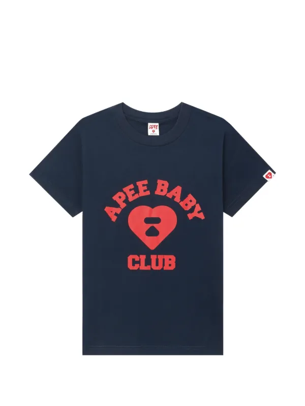 A BATHING APE® Apee ハートプリント Tシャツ | ブルー | FARFETCH JP