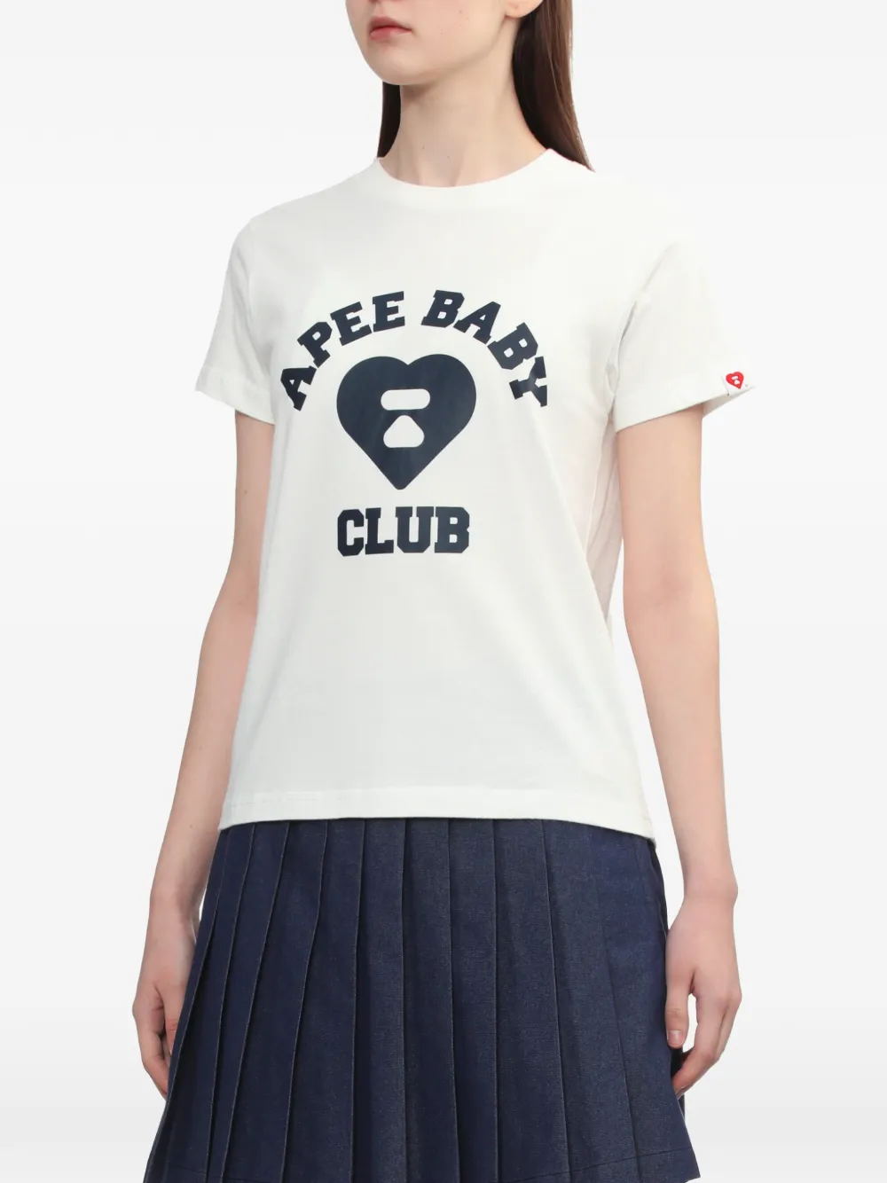  A Bathing Ape® Heart Logo T-shirt - Neutrals 