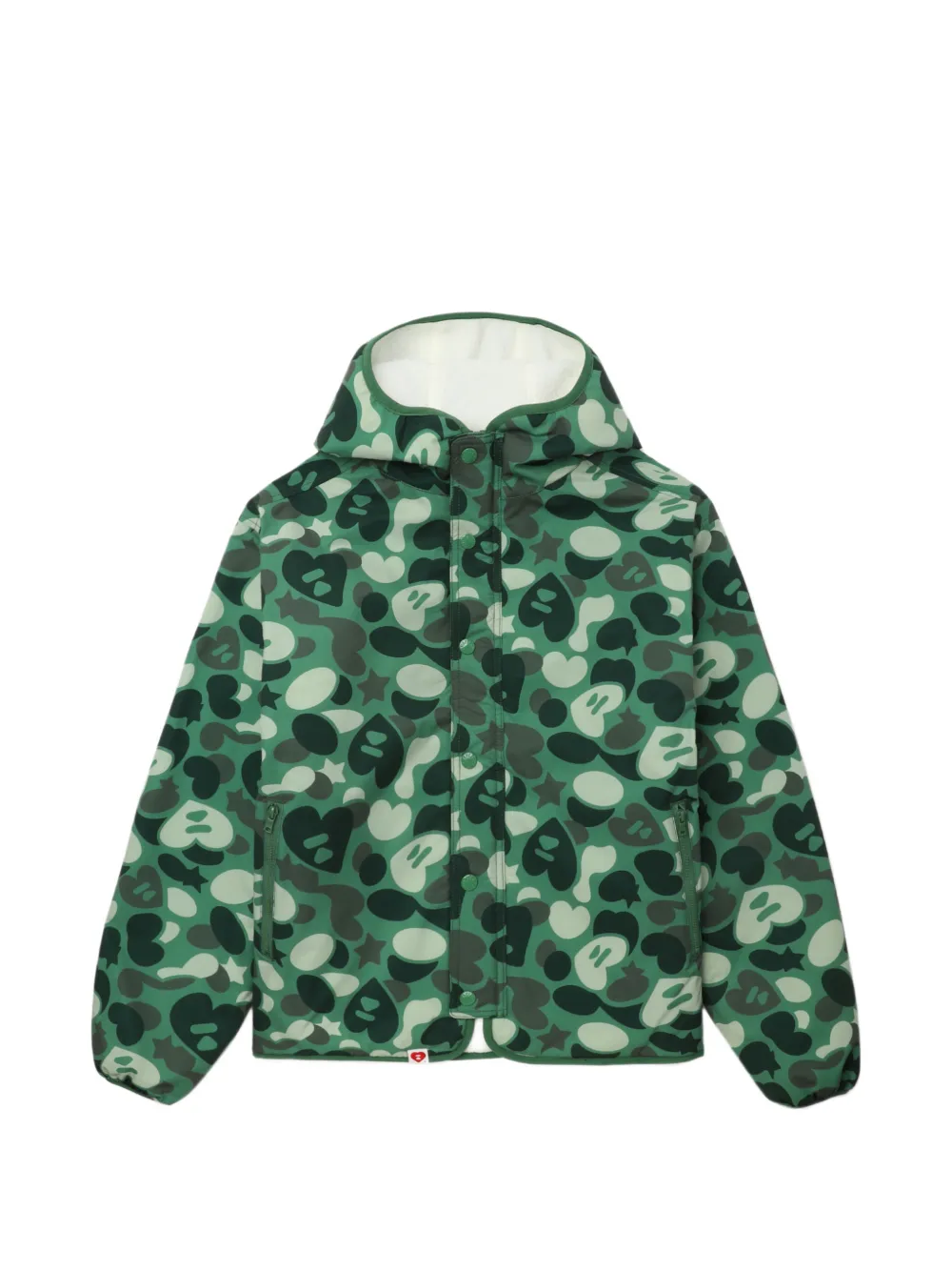 APEE™ by *A BATHING APE® camouflage hooded jacket - Grün