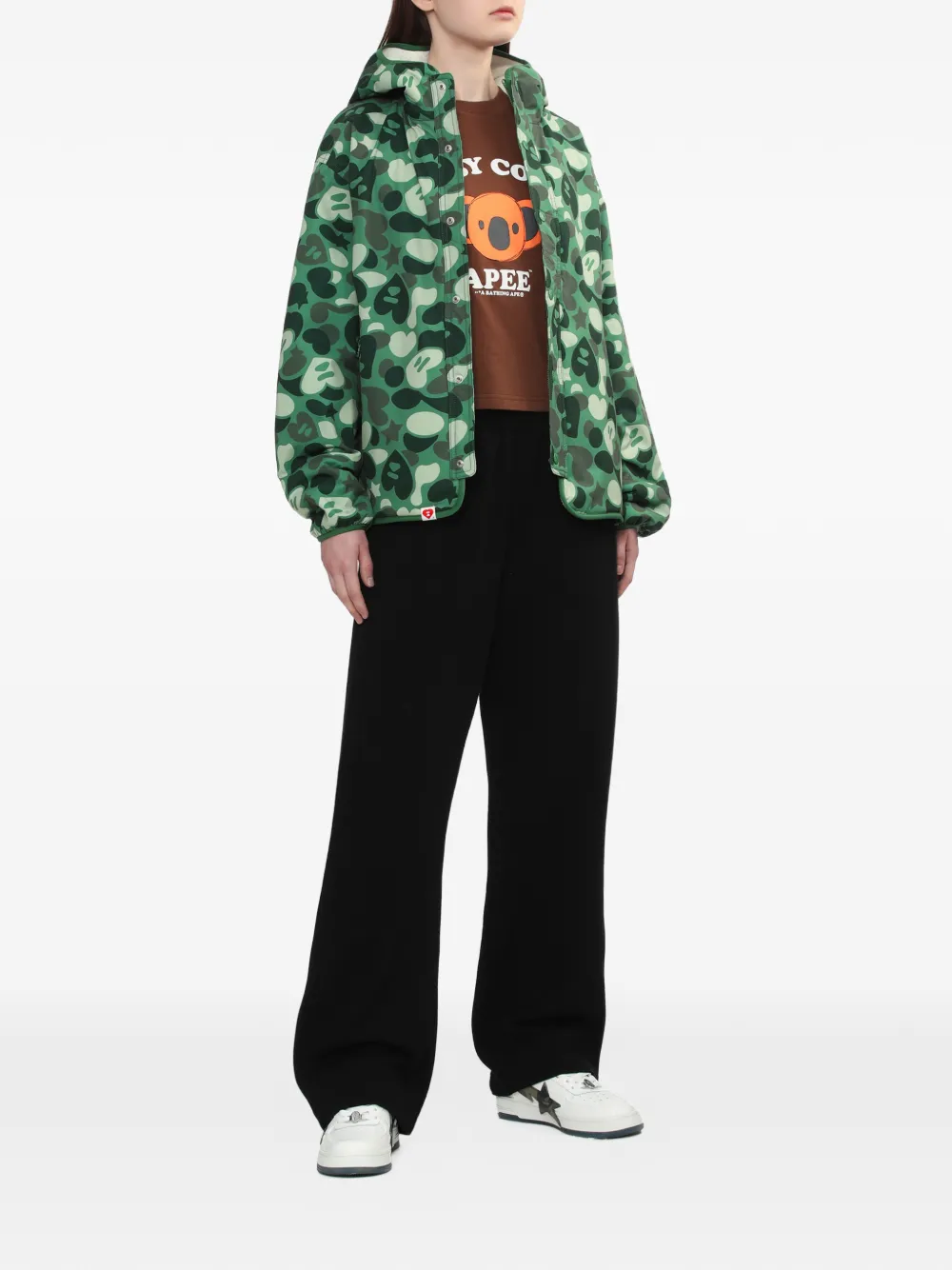  A Bathing Ape® Camouflage Hooded Jacket - Green 