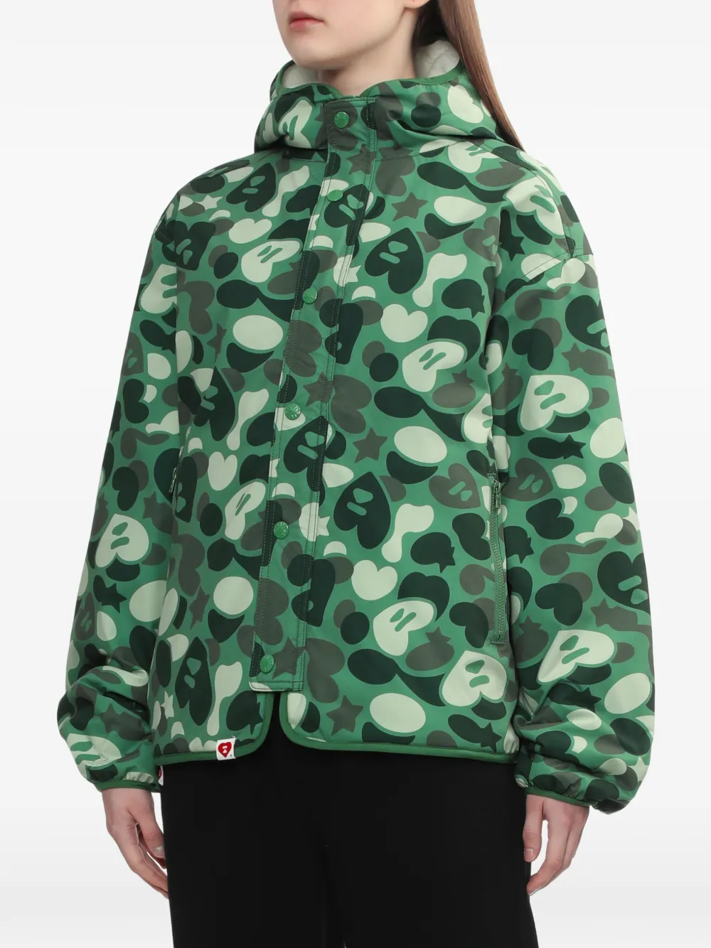  A Bathing Ape® Camouflage Hooded Jacket - Green 