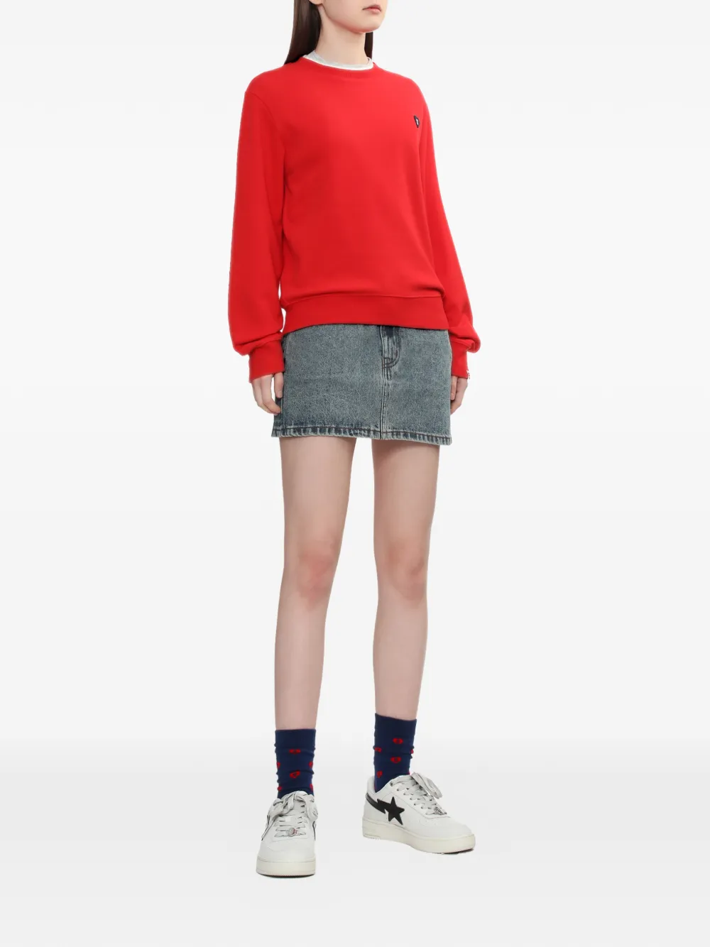  A Bathing Ape® Heart Badge Sweatshirt - Red 