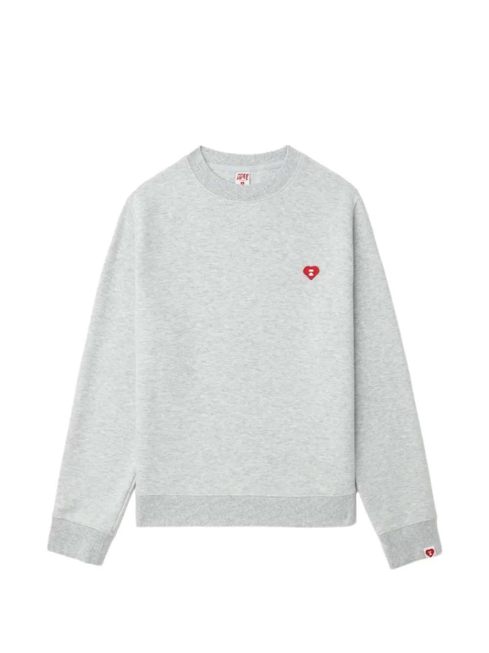 APEE™ by *A BATHING APE® heart logo sweater - Grigio