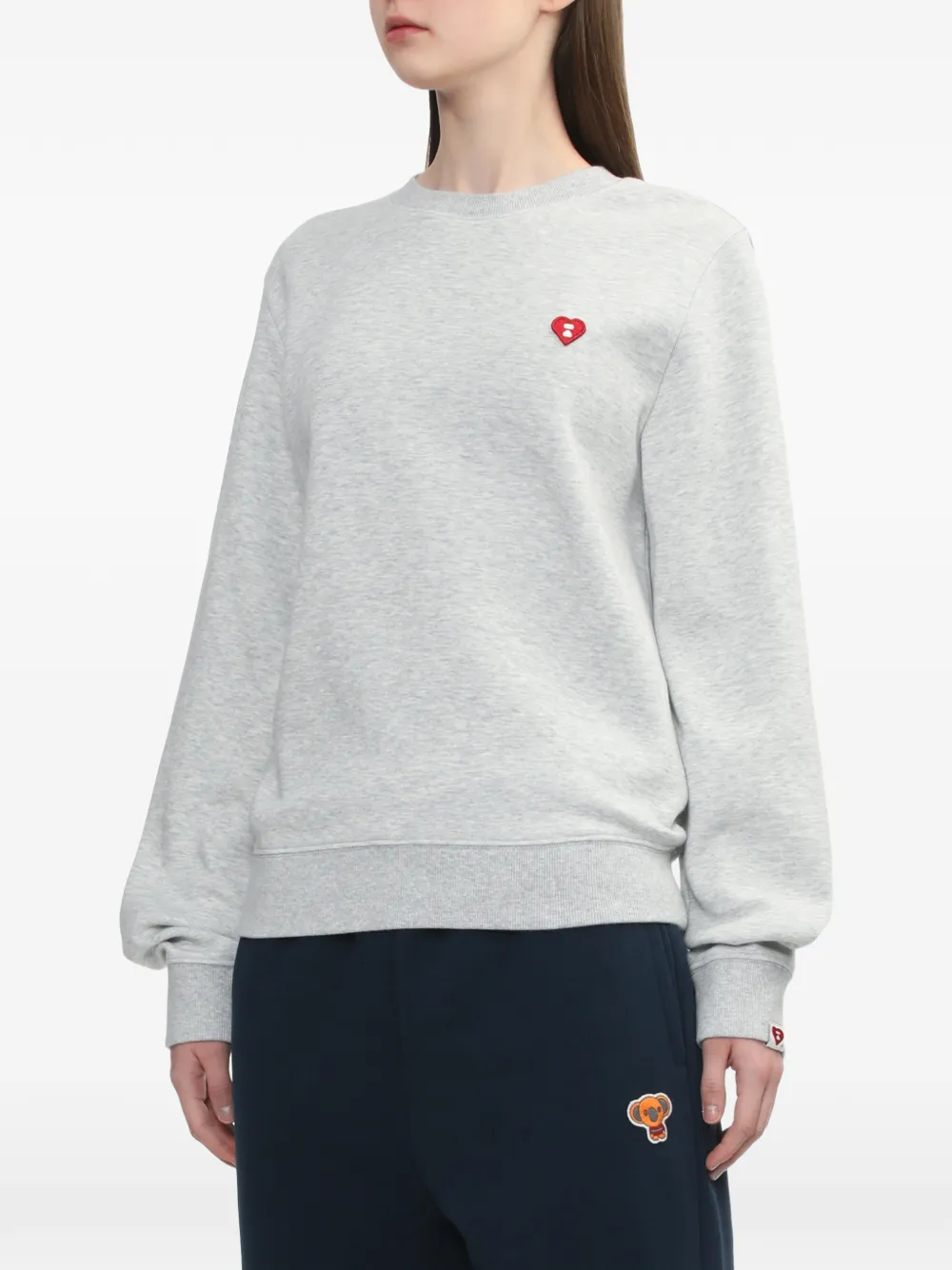  A Bathing Ape® Heart Logo Sweater - Grey 