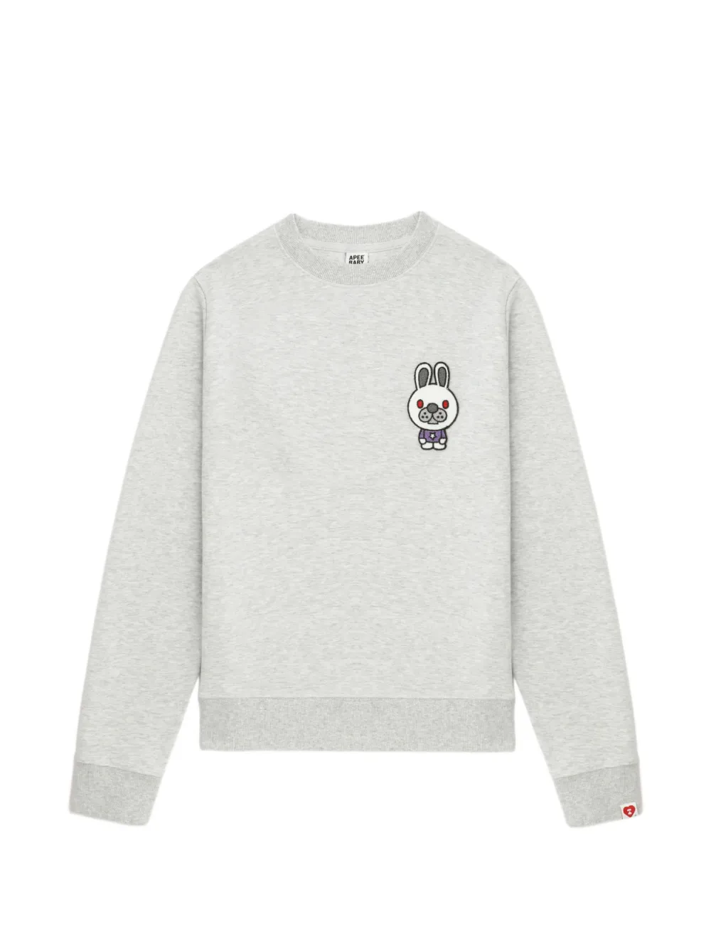 APEE™ by *A BATHING APE® rabbit appliqué sweater - Grigio