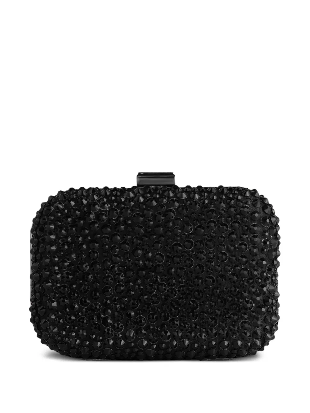 Gemy Maalouf Clutch con cristalli - Nero