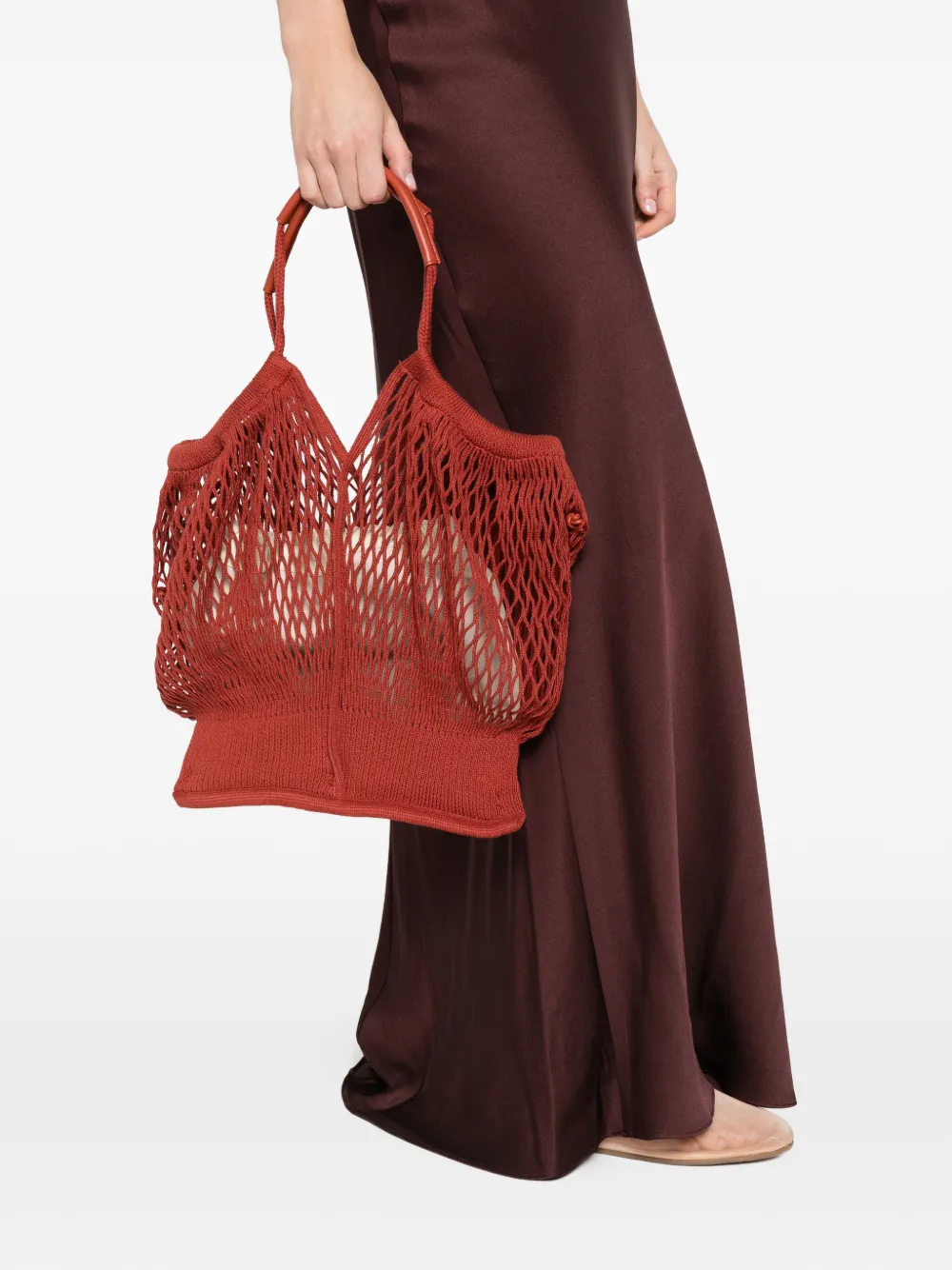 Hereu H&eacute;l&egrave;ne net tote bag - Rood