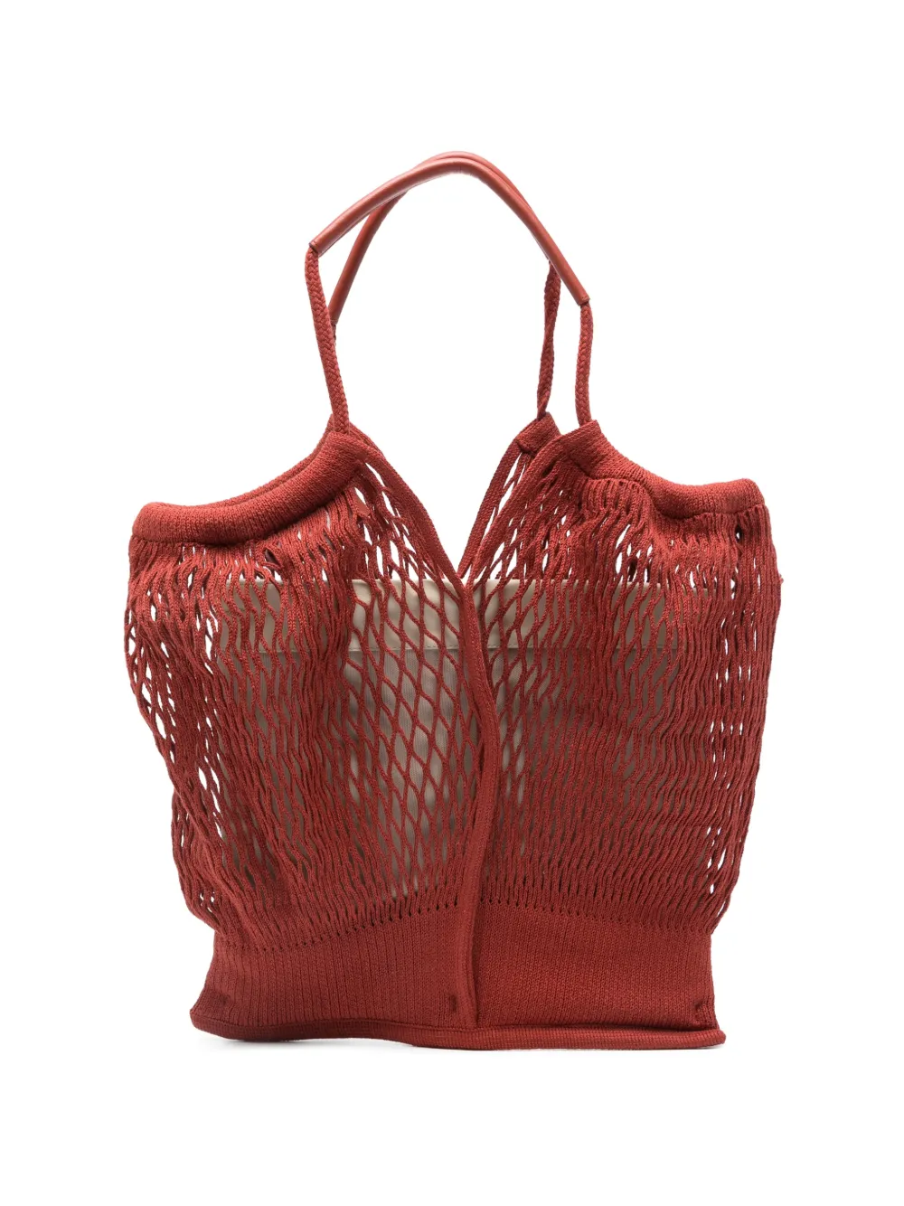 Hereu Hélène net tote bag - Rosso
