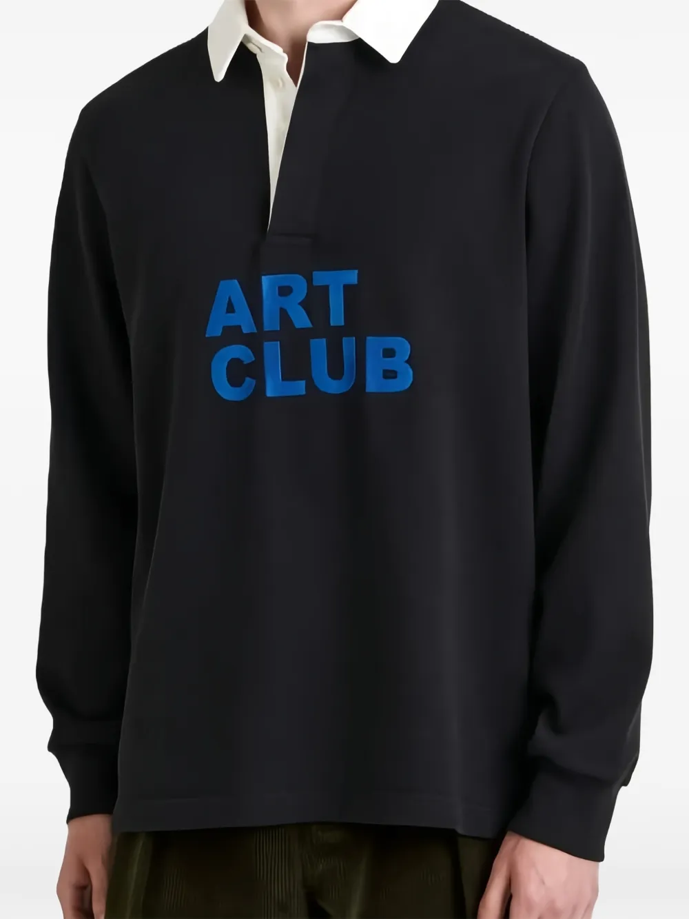 JW Anderson logo-embroidered polo shirt - Nero