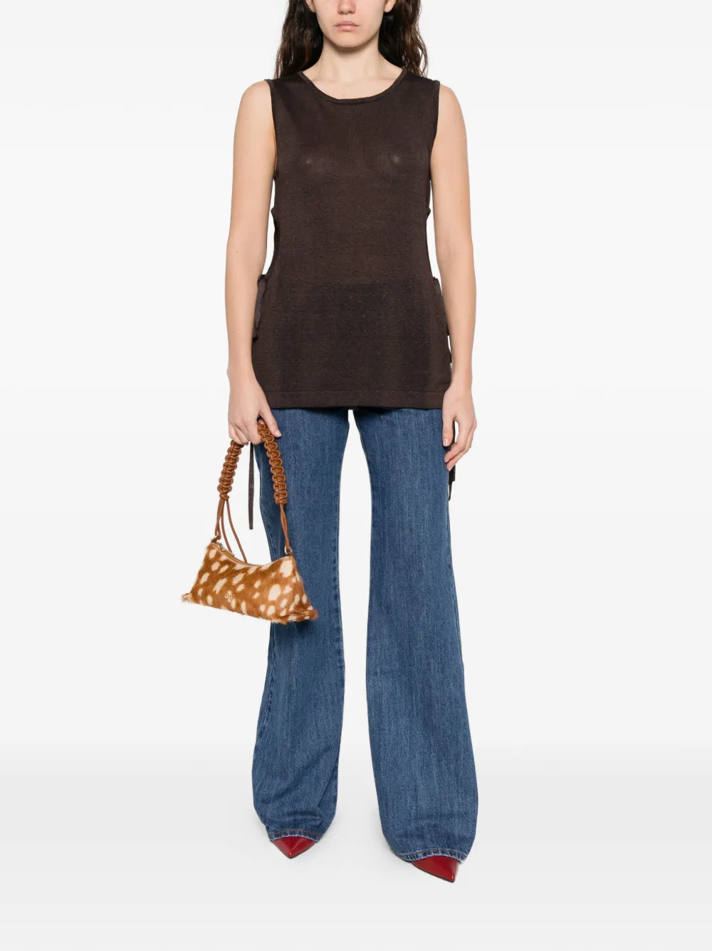  P.a.r.o.s.h. Five-pocket Flared Jeans - Blue 
