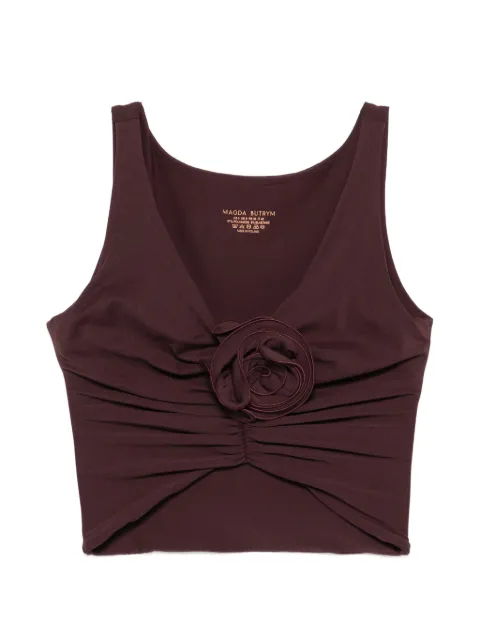 Magda Butrym floral-appliqué bikini top