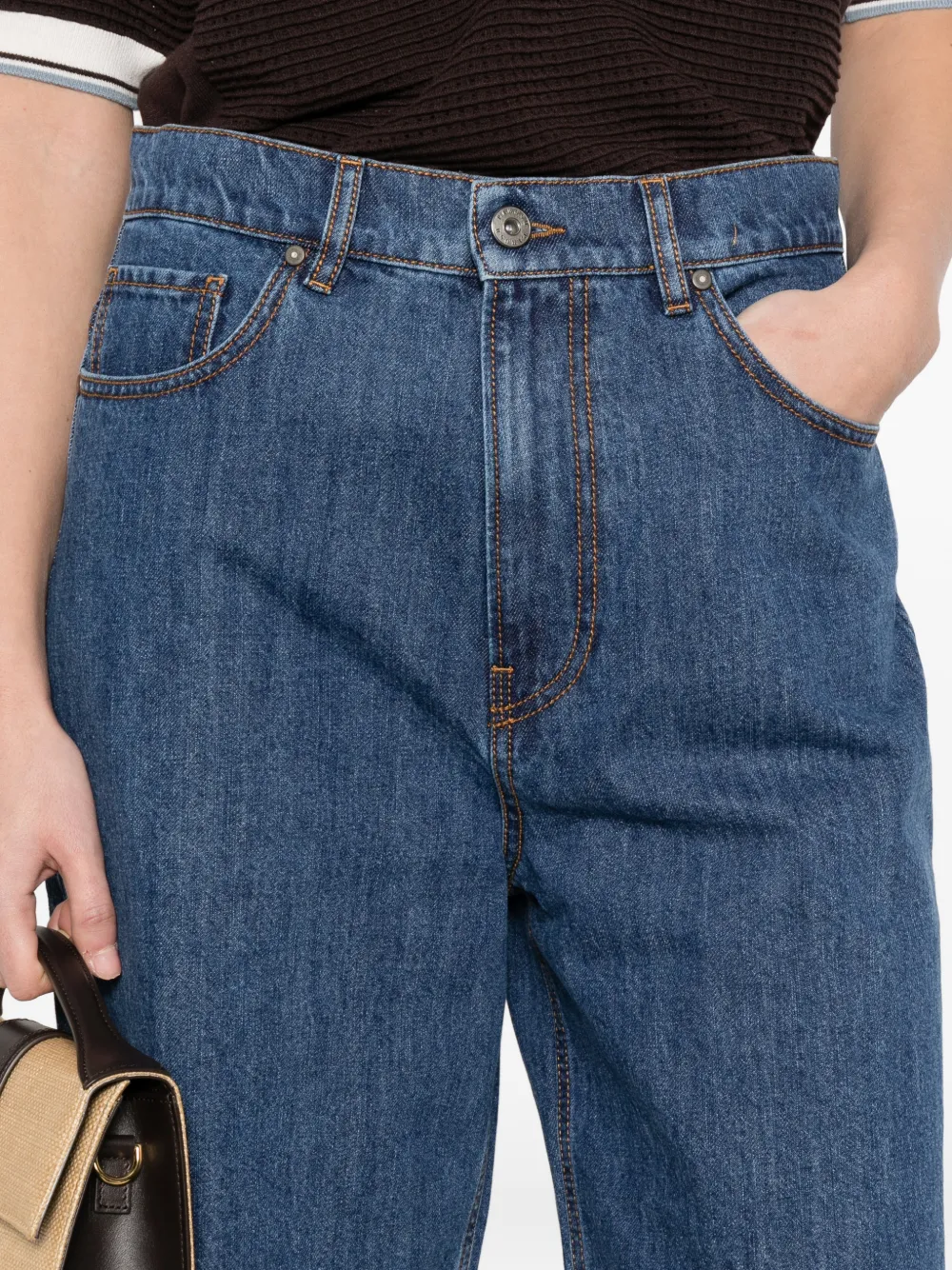 P.A.R.O.S.H. Baggy bermuda shorts met vijf zakken Blauw