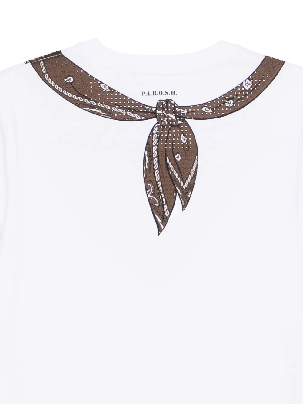 Scarf-Detail T-Shirt