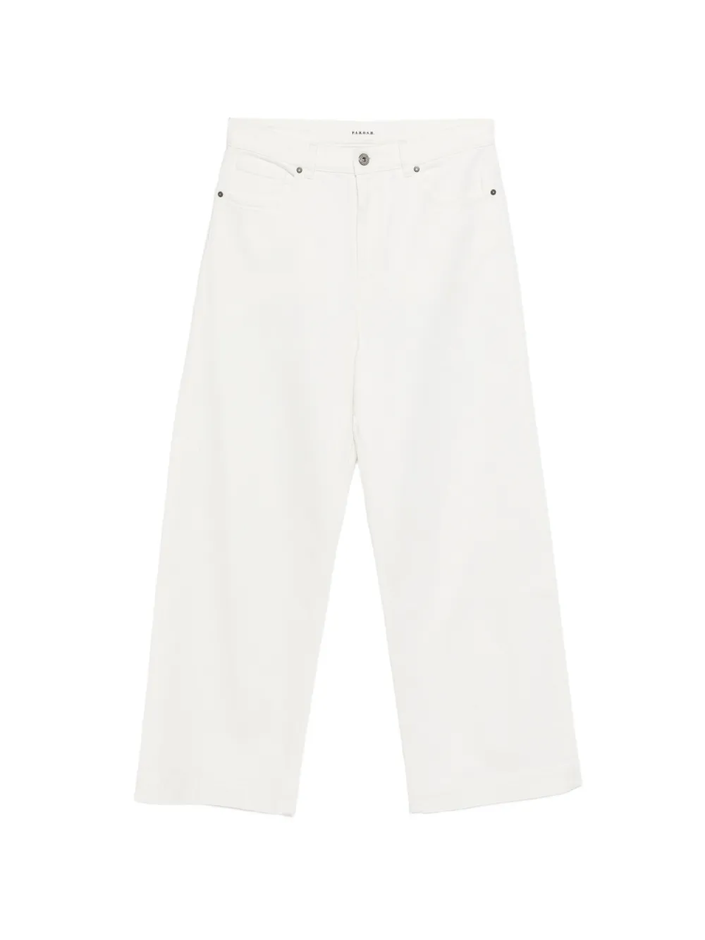 P.a.r.o.s.h Logo-label Five-pocket Jeans In White