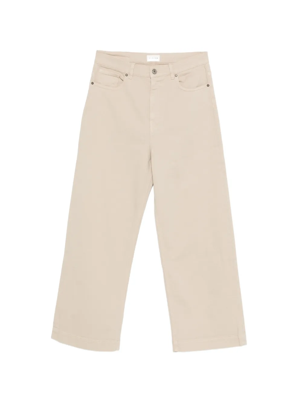 P.a.r.o.s.h Cuoricini Wide-leg Jeans In Neutral