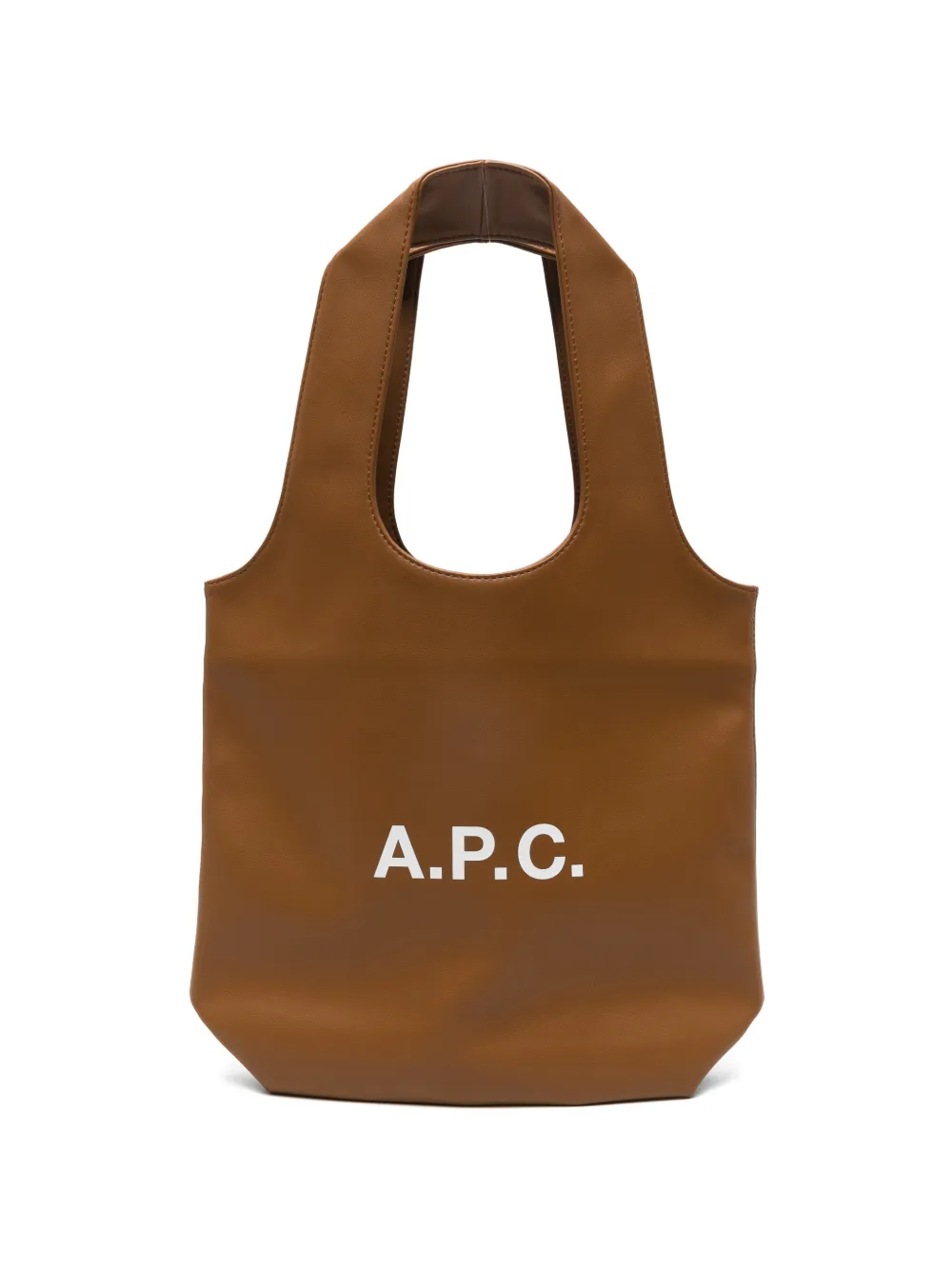 A.P.C. logo tote bag - Marrone