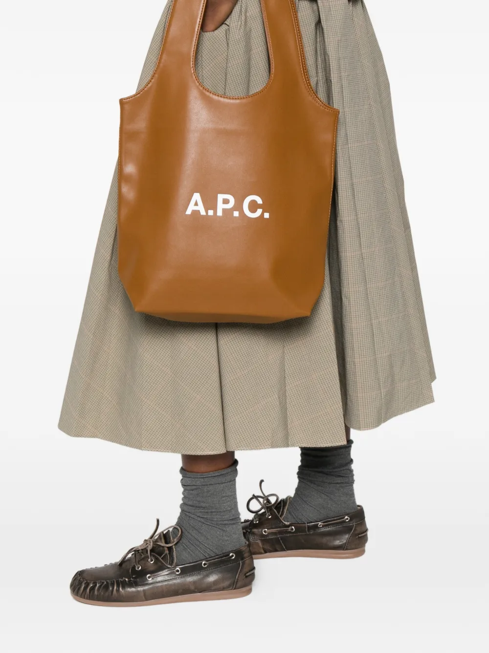A.P.C. logo tote bag - Bruin
