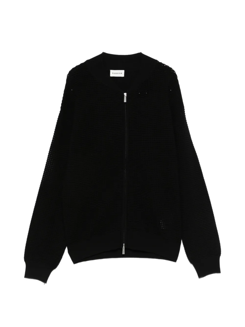 P.A.R.O.S.H. zip-up loong-sleeve cardigan - Nero