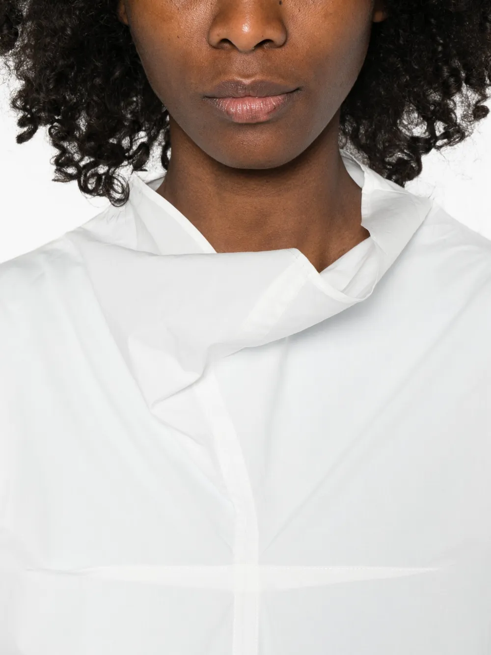 Soeur Umea blouse met trechterhals Wit
