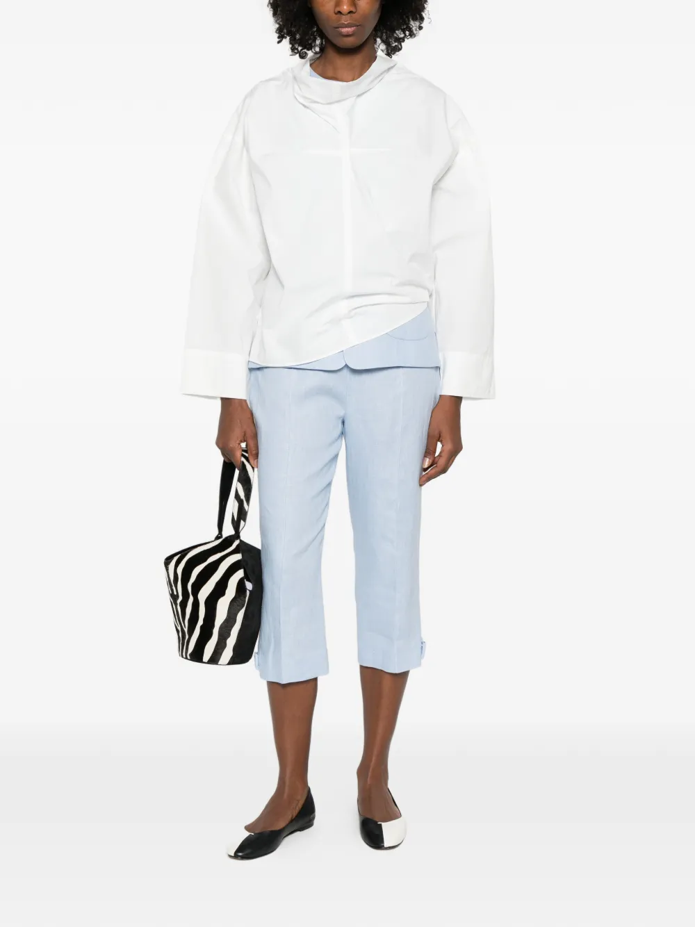 Soeur Umea funnel-neck blouse - Wit