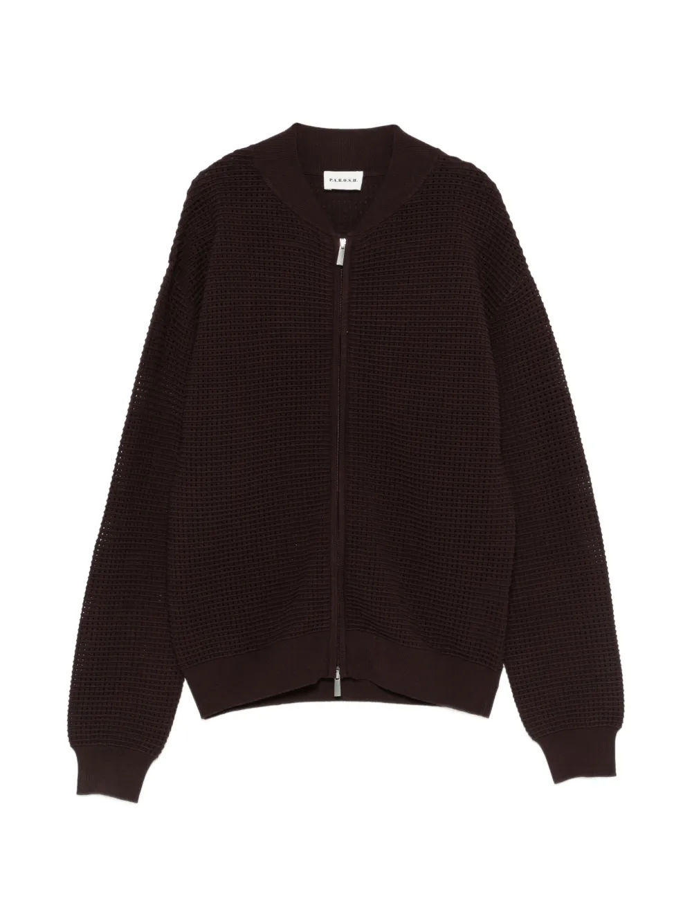 P.A.R.O.S.H. zip-up long-sleeve cardigan - Marrone