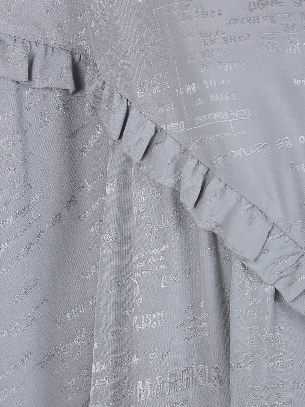 MM6 Maison Margiela Jurk met ruches Grijs