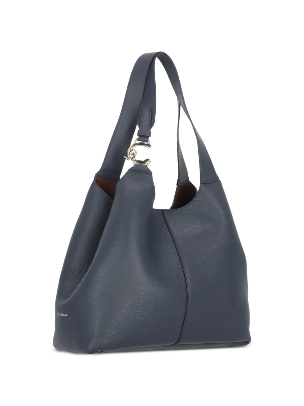 Coccinelle C-Easy schoudertas van bewerkt leer Blauw
