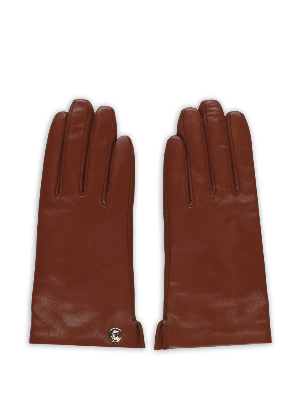 Coccinelle appliqué gloves - Marrone
