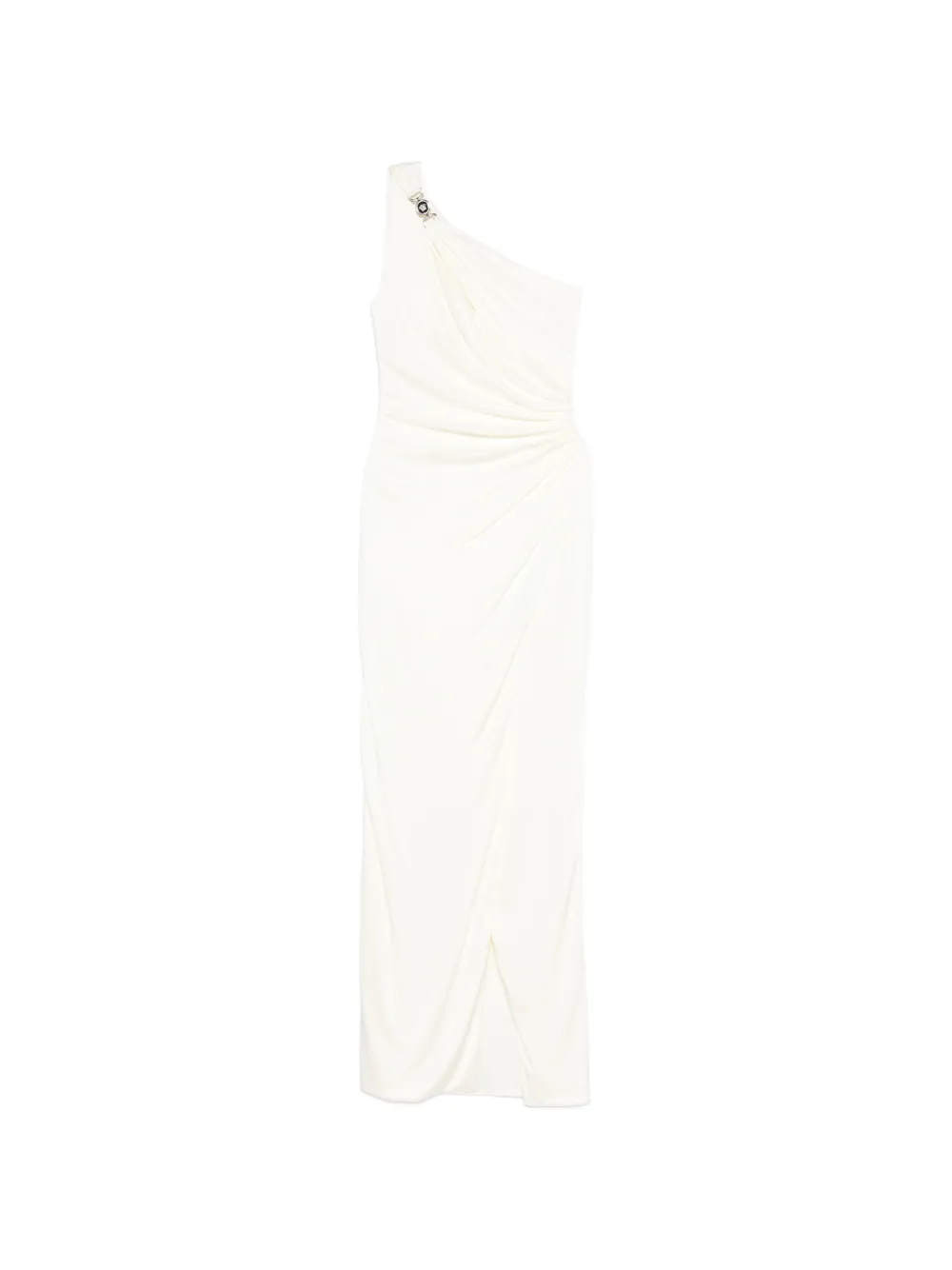 Versace embellishment one-shoulder maxi dress - White