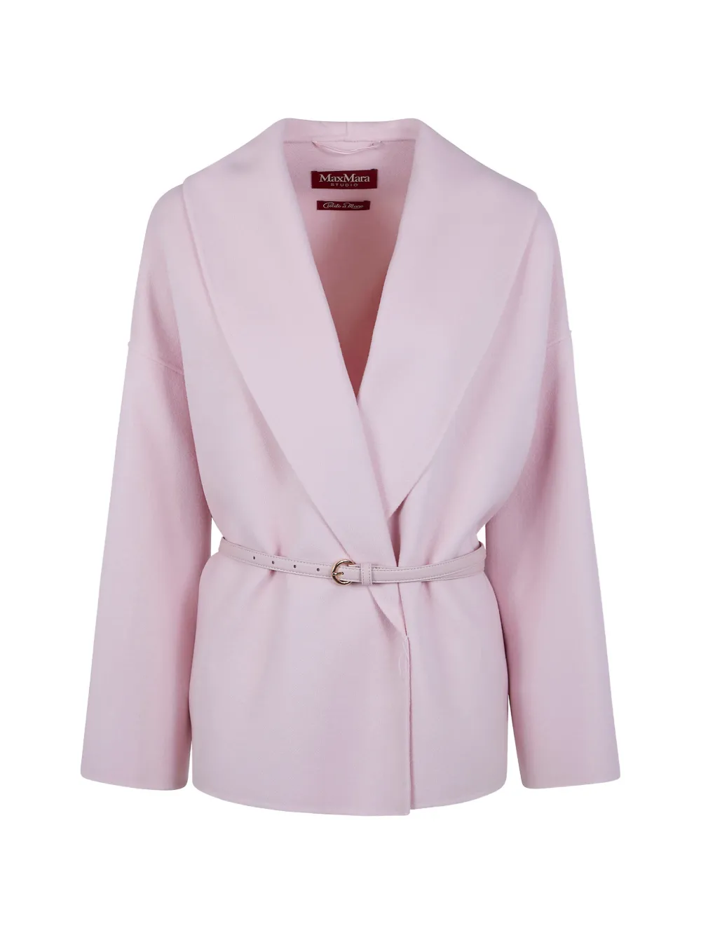 Max Mara Jacke Mit Gürtel In Pink