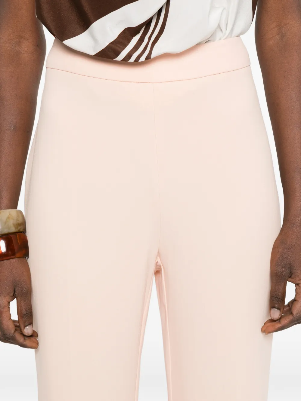 ETRO Broek met wijde pijpen Roze