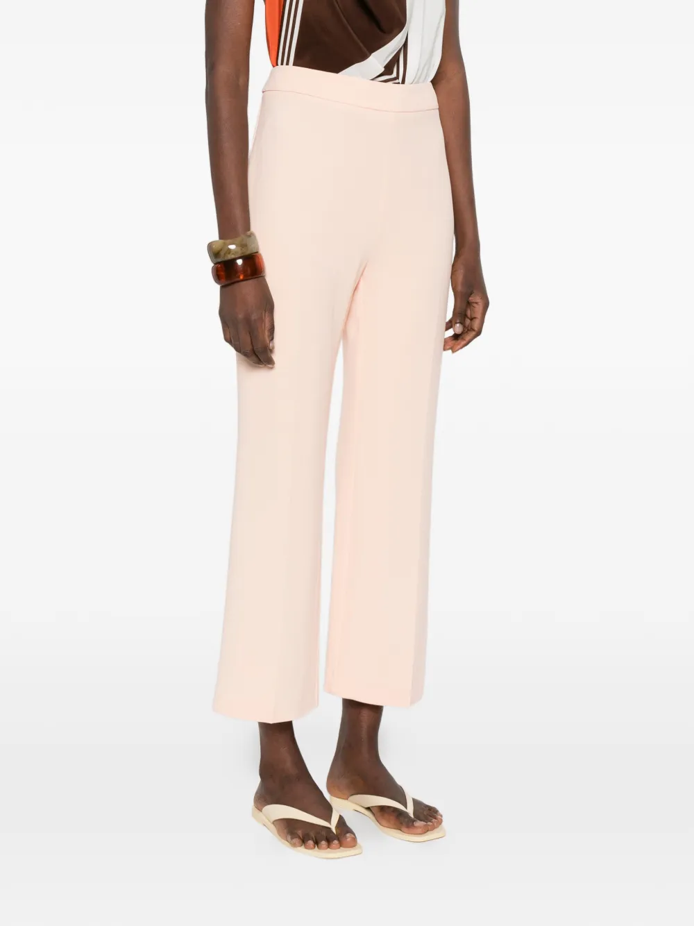 ETRO Broek met wijde pijpen Roze