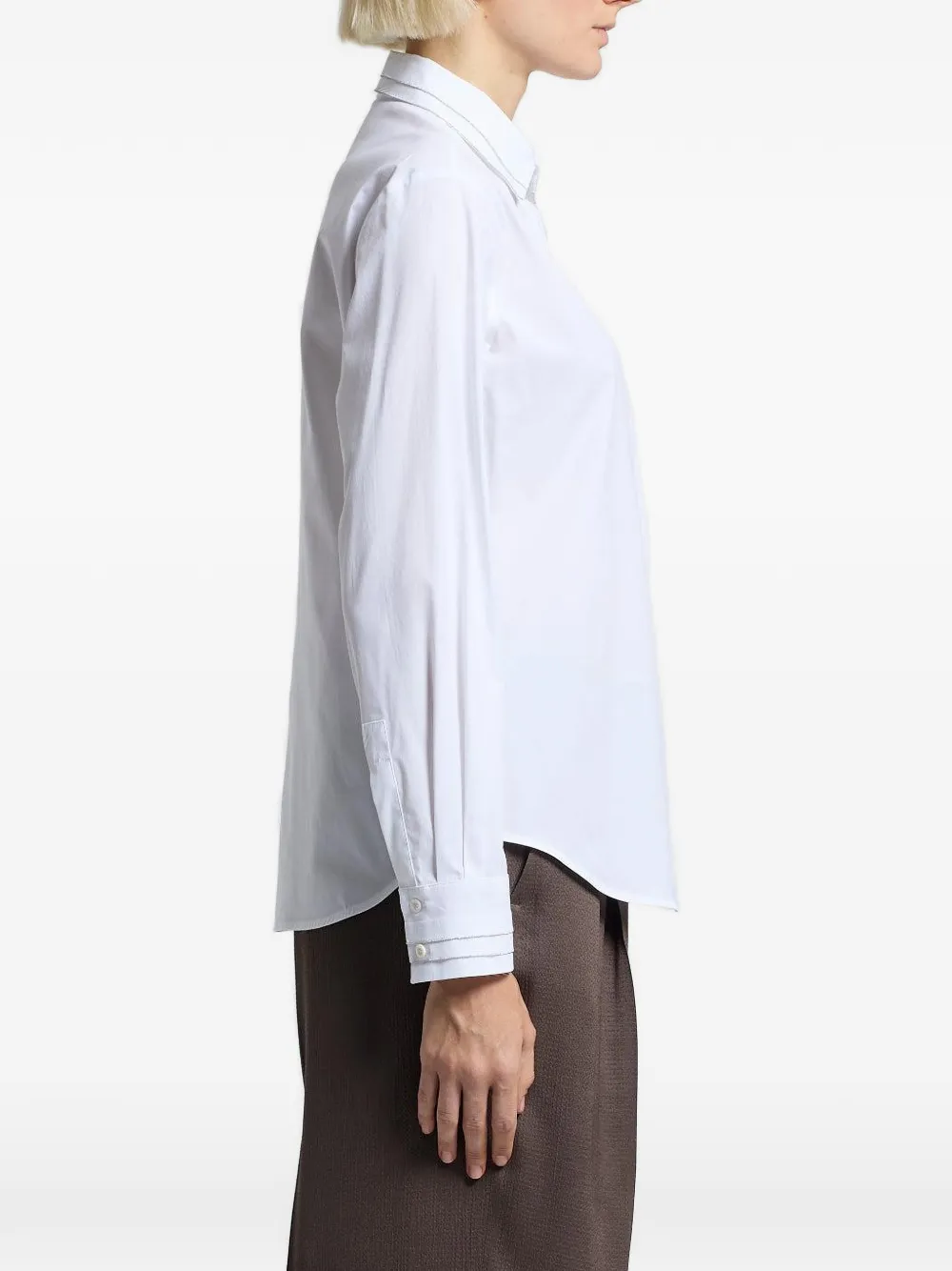 Peserico Geplooid blouse Wit