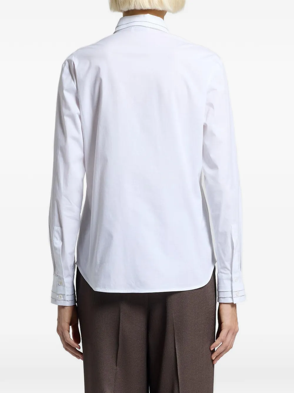 Peserico Geplooid blouse Wit